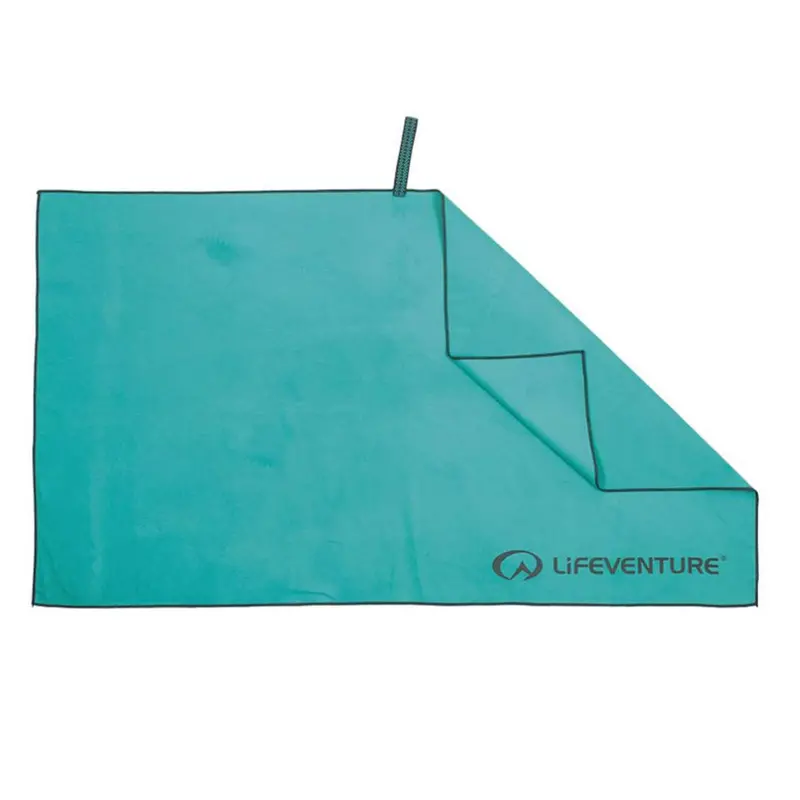 Lifeventure Recycled Softfibre Quick-Dry Travel Towel – Teal 1