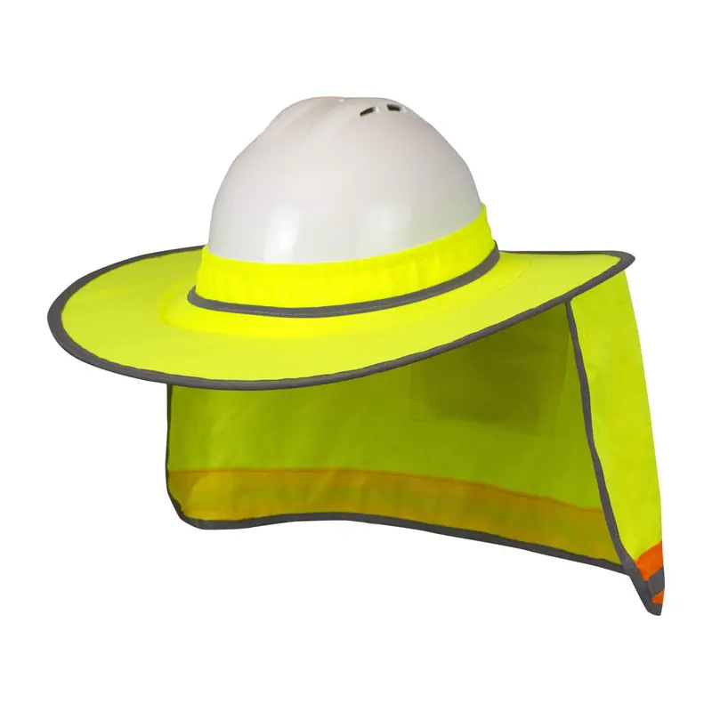 Lime Green Hi-Vis Hard Hat Shade Attachment 1