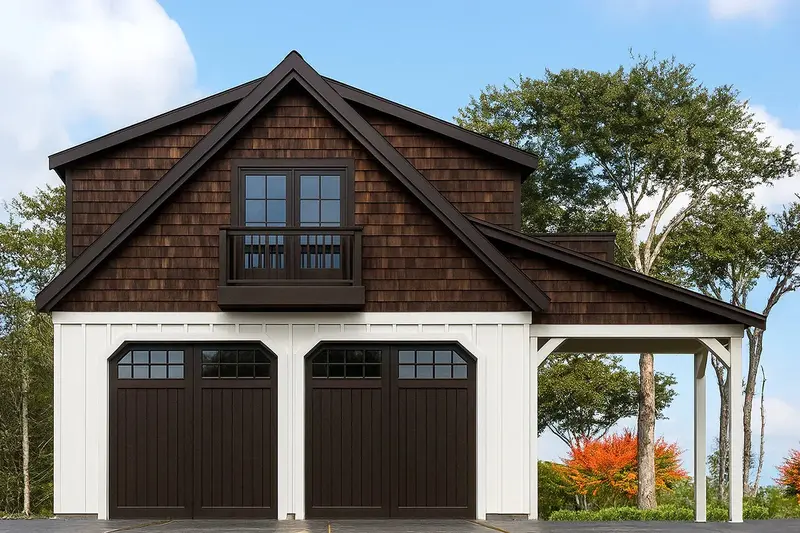 Loft-Enhanced Two-Car Garage — Flexible Storage And Potential Conversion Space 1