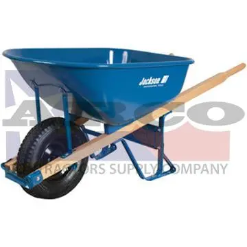 M6Ffbb Flat-Free Wheel With Wood Handle 1