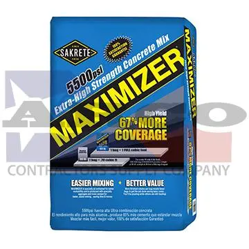 Maximizer High-Performance Concrete Mix – 80 Lb Bag 1