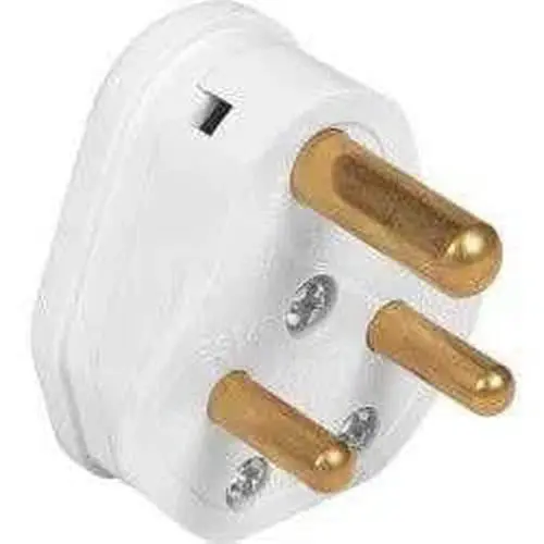 Medium-Duty 3-Pin Plastic Plug Top – Standard Uk Socket Adapter 1