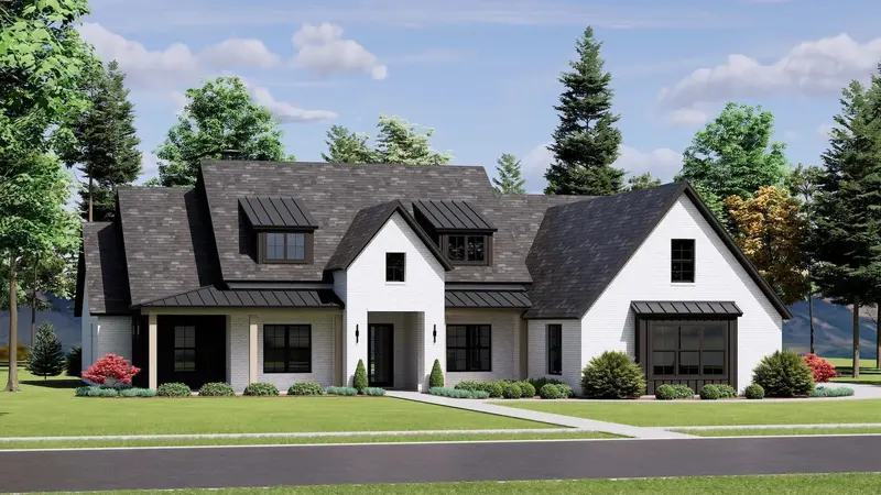 Modern Farmhouse Elegance: 3,255 Sq Ft With Bonus Area, Split-Bedroom Layout, And Porch-Defined Curb Appeal 1
