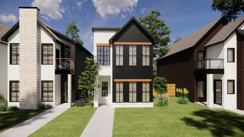 Modern Narrow-Lot Home With Four Bedrooms And Separate In-Law Suite 1