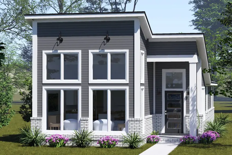 Modern Two-Bedroom Home With Open Floor Plan And Vaulted Ceilings | 1,011 Sq Ft 1
