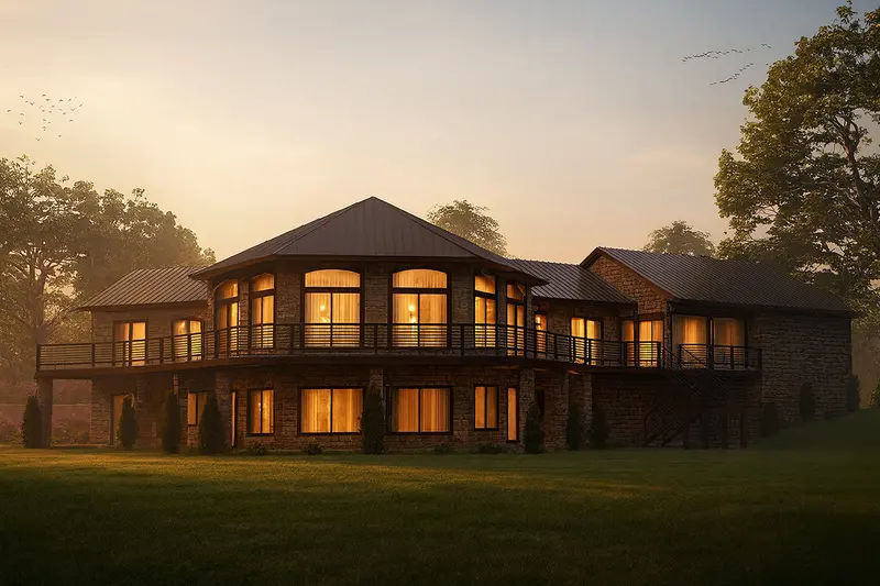 Mountain Chalet Design With Daylight Basement | 4,461 Sq Ft, Four Bedrooms & Three-Car Garage 1