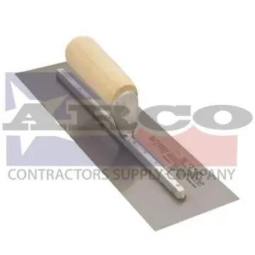 Mx57 14" × 3" Compact Wood-Handle Trowel For Detail Work 1
