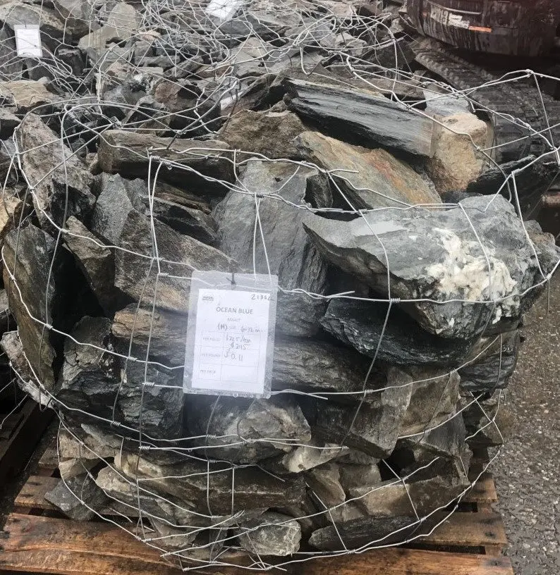 Ocean Blue Basalt Rock – Split Stone For Hardscaping 1
