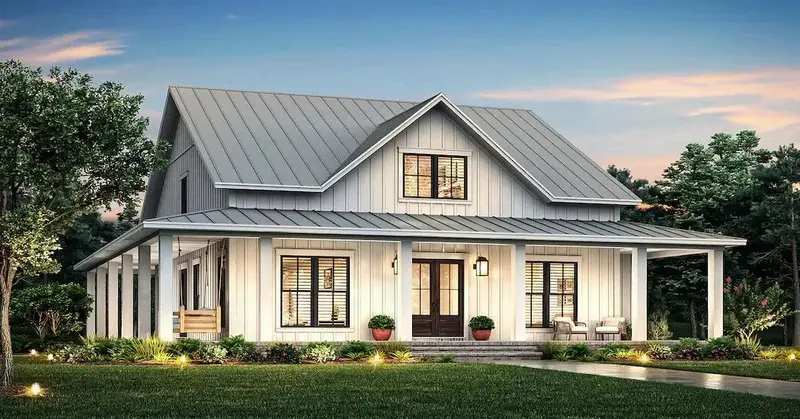 Open-Concept 4-Bedroom Design With Expansive Yard Integration 1