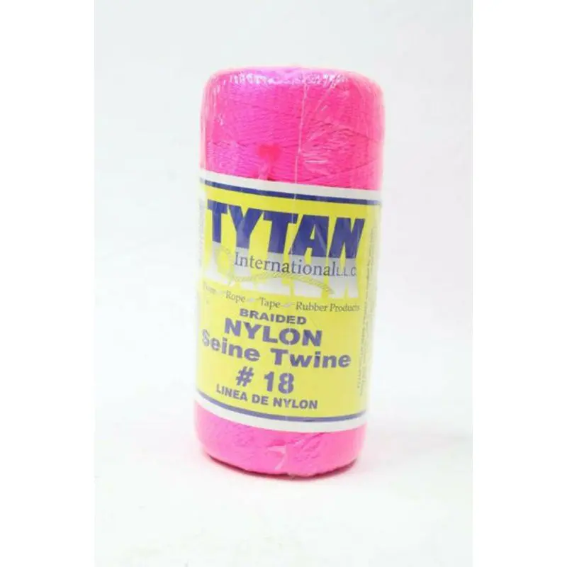 Pink Braided Nylon String — 1-Pound Spool, Size #18 1