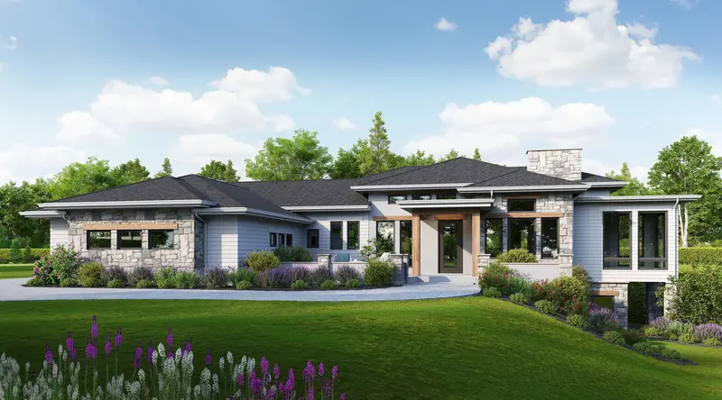 Prairie-Style Contemporary Residence | 4,301 Sq Ft, Two Bedrooms, Courtyard Entry & Daylight Basement 1