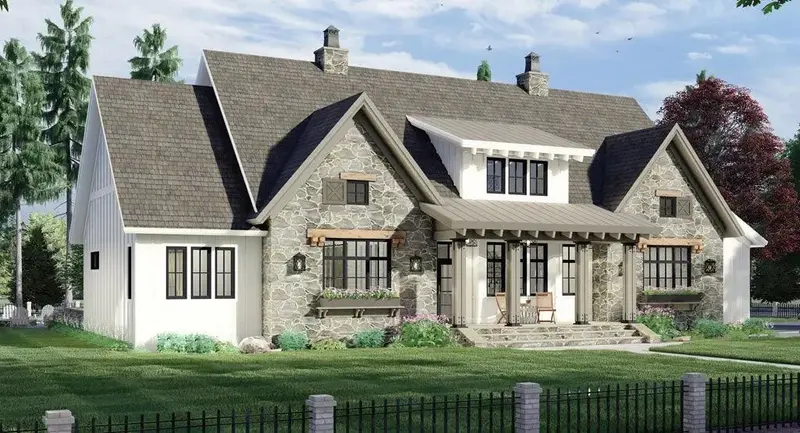 Refined 4-Bedroom Home With Generous Covered Porches & Attached Garage 1