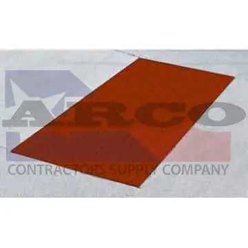 Replaceable Ada-Compliant Tactile Warning Tile – 2-Foot By 5-Foot, Red-On-Black 1