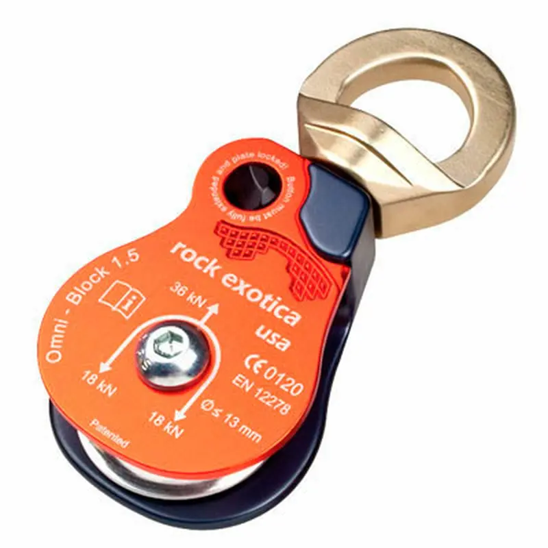 Rock Exotica Omni 1.5-Inch Single-Swivel Block – Rated For 13Mm Rope 1