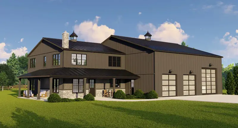 Rustic Mountain Residence Featuring An Oversized Garage For Hobbyists, Gear, Or Additional Storage 1