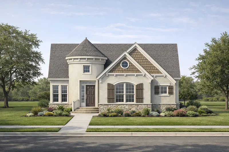 Single-Story French Country Home With 3 Bedrooms And Rear-Entry Garage | 1,545 Sq Ft 1
