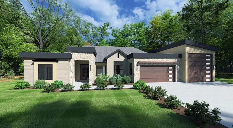 Spacious 4-Bed Ranch With Quad-Car Garage And Covered Patio 1