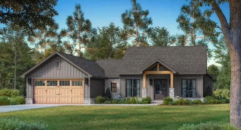 Spacious Family Home Plan: 1,899 Sq Ft Total Living Space 1