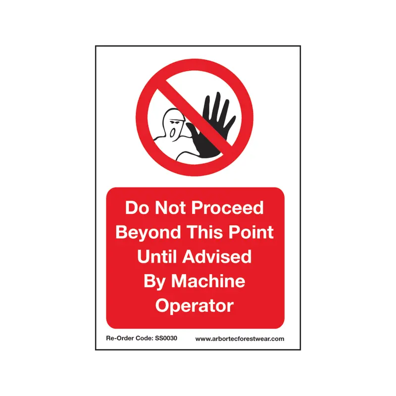 Ss0030 Corex Safety Sign – Wait For Clearance Before Proceeding 1