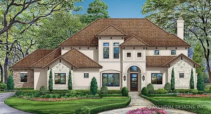 Stately 4-Bed Mediterranean-Inspired Estate With Refined Architectural Details 1