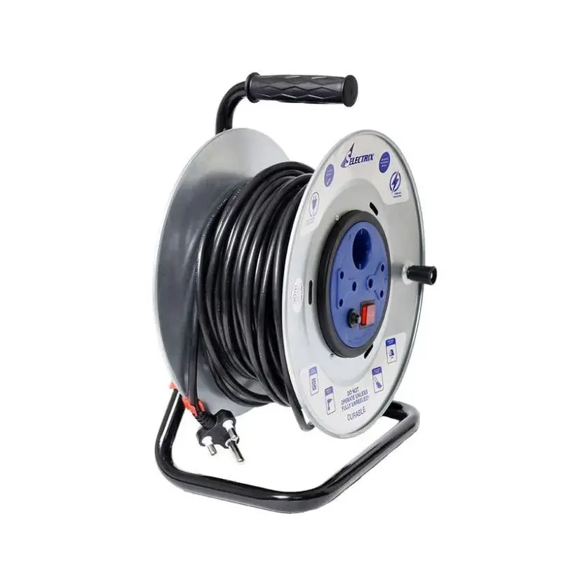 Steel Extension Reel With Integrated Socket – Selectrix 1