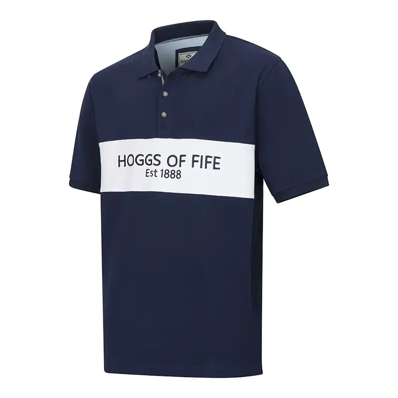 Stewart Block Pique Polo – Hoggs Of Fife Mens 1