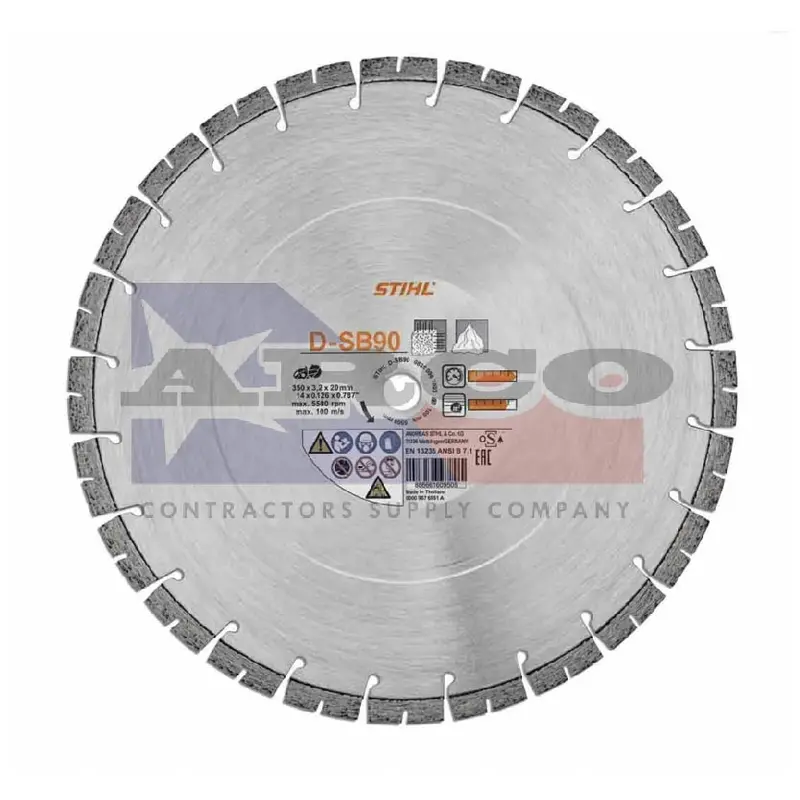 Stihl 14-Inch Diamond Segment Blade – D-Sb90 For Concrete Cutting 1