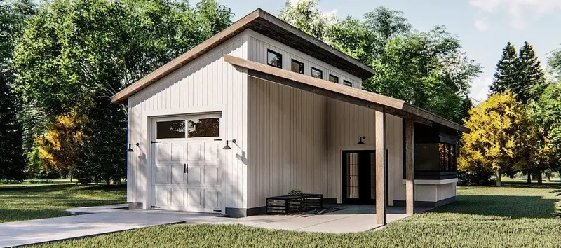 Streamlined Garage Apartment: Maximizing Utility And Character In Minimal Square Footage 1