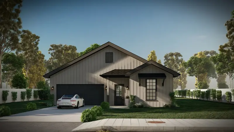 Streamlined Modern One-Story Home With Three Bedrooms & Efficient Two-Car Garage 1