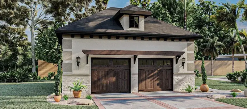 Stylish 832 Sq Ft Two-Bay Garage With Premium Finishing Details 1