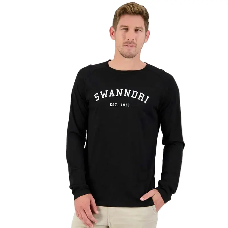 Swanndri Men'S Merino Wool Long-Sleeve Raglan Top 1