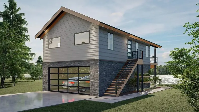 Two-Bedroom Compact House Plan For Effortless Living 1