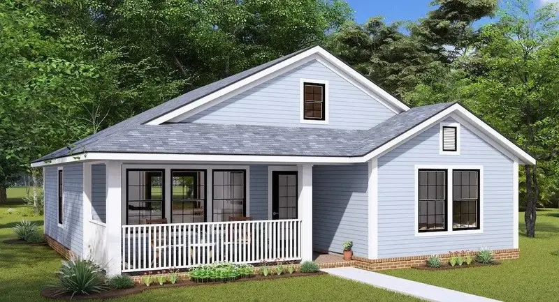 Two-Bedroom Open-Concept Retreat With Welcoming Covered Porch 1