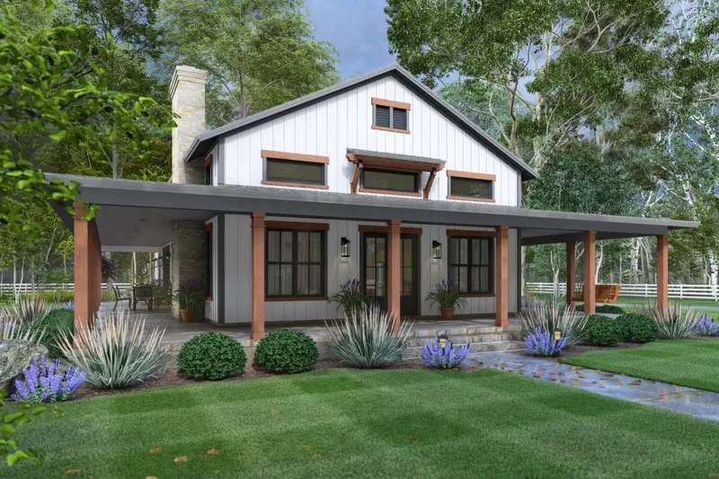 Two-Story Home With Expandable Bonus Room, Covered Wraparound Porch, And Adaptable Zoning 1