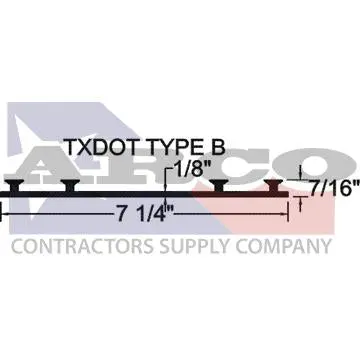 Txdot 7.25-Inch Base Seal With Stop Feature – Sold Per Foot 1
