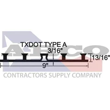 Txdot Type A Base Seal Waterstop – 9-Inch Width, Sold Per Foot 1