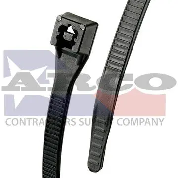 Uv-Resistant Black Cable Ties — 11-Inch Length, 100-Pack 1