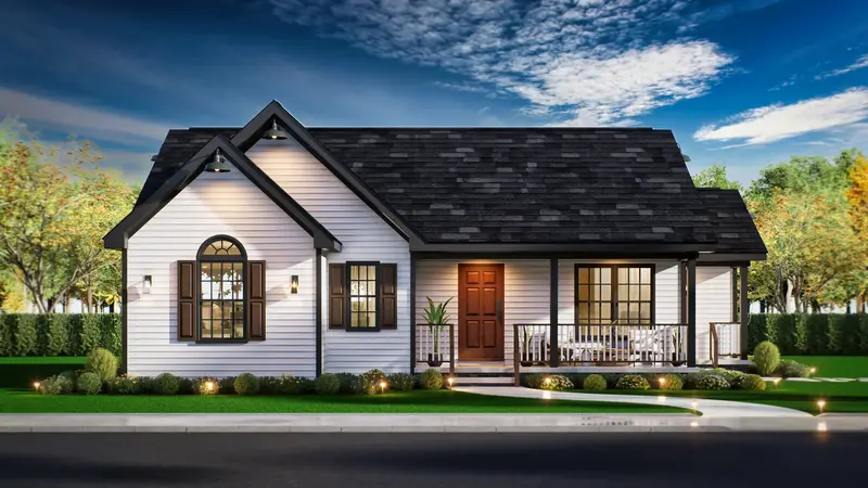 Valery 4 Residential Floor Plan – Modern Four-Bedroom Design 1