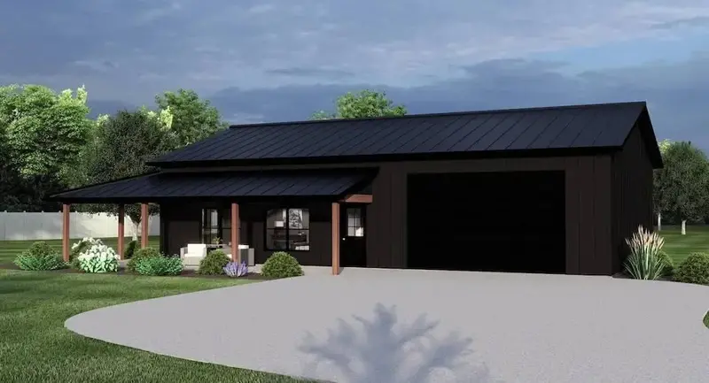 Warm 2-Bedroom Home Plan Combining Practicality And Character 1