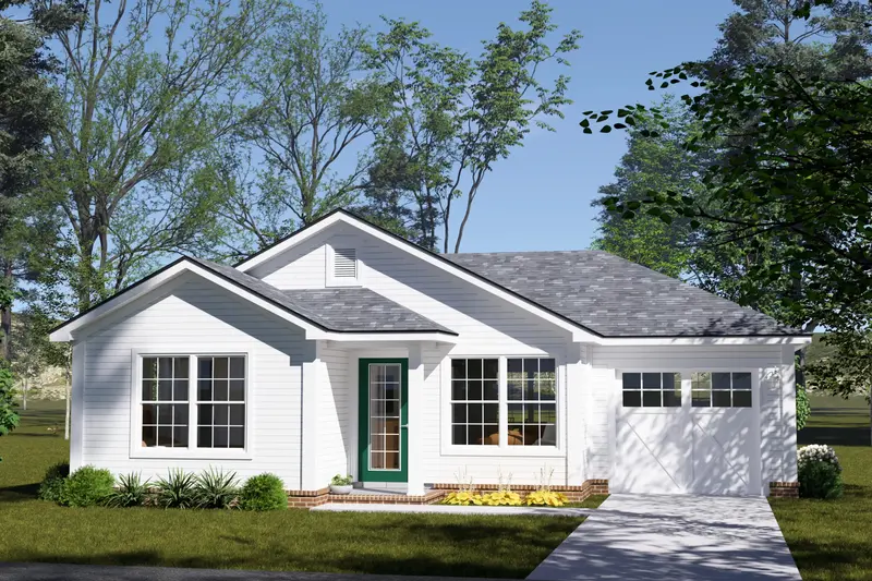 Warm Two-Bedroom Cottage With Efficient Open Floor Plan And Inviting Entry Sequence 1