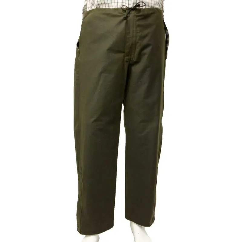 Waxed Cotton Overtrousers For Outdoor Use 1