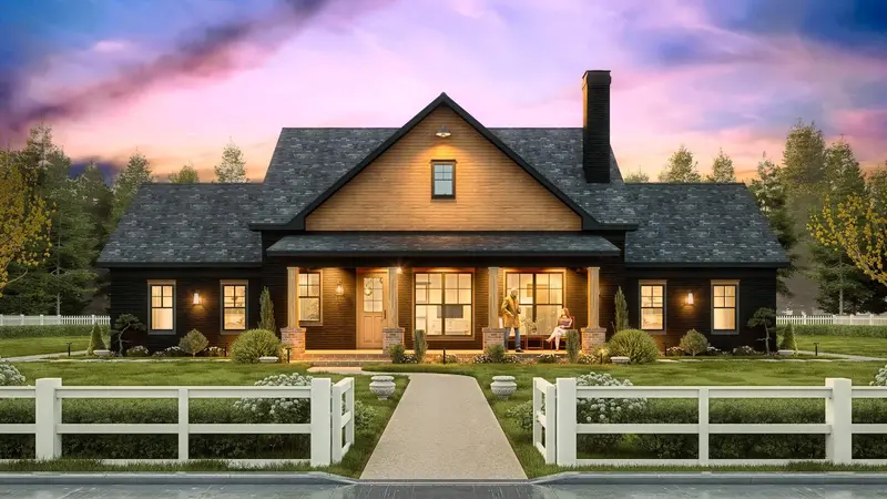 Wellsmanor Farmhouse Plan | 1,682 Sq Ft Rustic-Modern Layout 1
