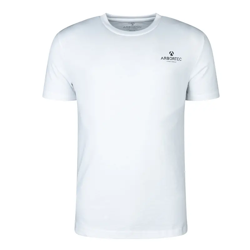 White Short-Sleeve T-Shirt – Black Logo (Afs/Ais) 1