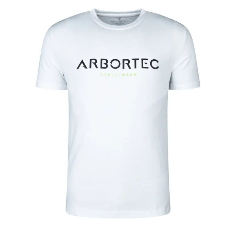 White Short-Sleeve T-Shirt – Black Logo (Awl) 1