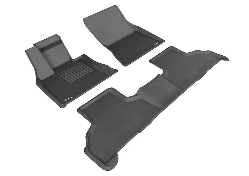 3D Maxpider Kagu Black Digitalfit Floor Mats – 3-Piece Set (Front X2, Second Row X1) 1