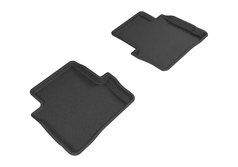 3D Maxpider Kagu Black Floor Liners – Rear 2-Piece Custom Fit 1