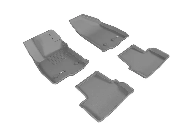 3D Maxpider Kagu Gray All-Weather Floor Mats – 4-Piece Set (Front/Rear) 1