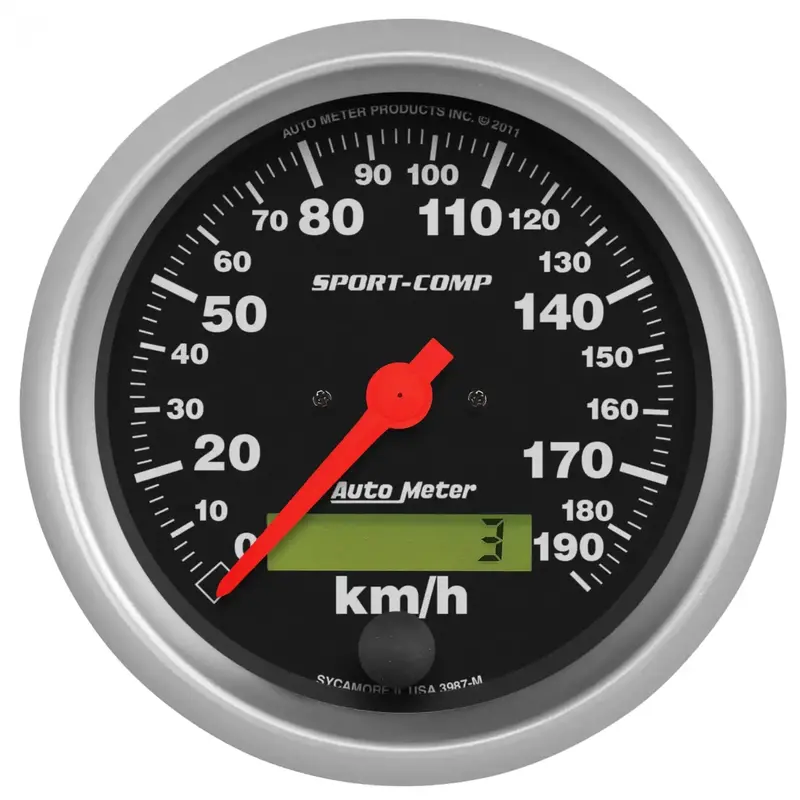 Autometer 3987-M Analog Gauge With Perimeter Incandescent Lighting 1