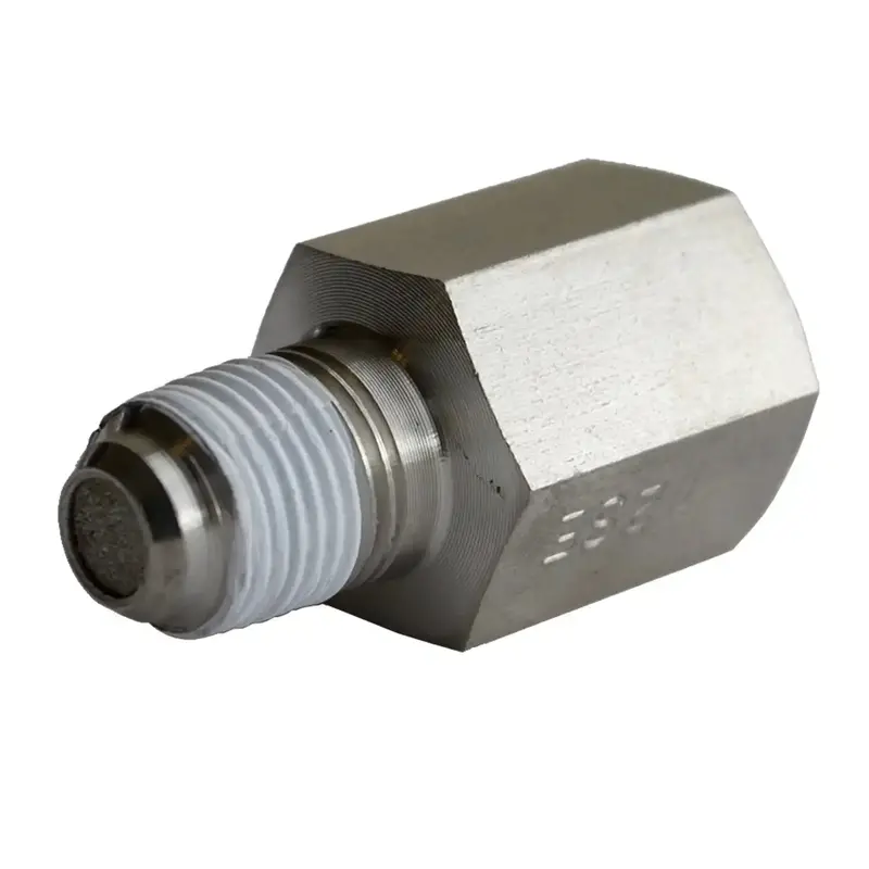 Autometer Stainless Steel Snubber Adapter – 1/8" Npt Female To Male Fuel Pressure Fitting 1