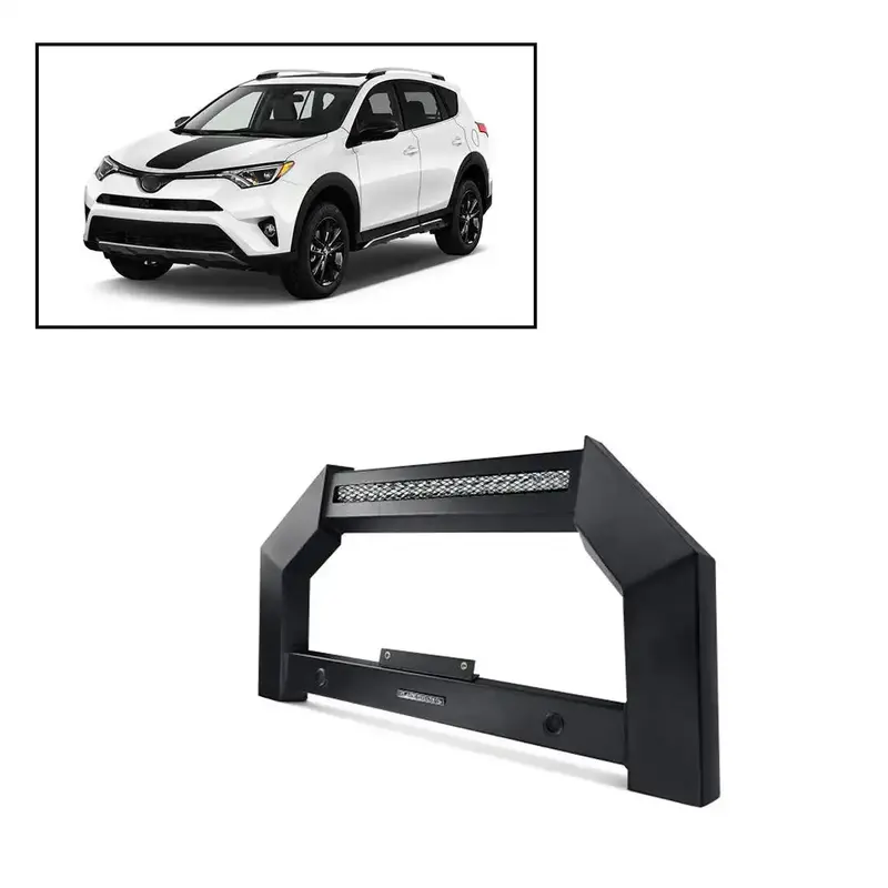 Black Horse Off-Road Ab-To44 Matte Steel Front Bumper – No Skid Plate 1